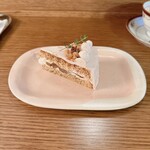 Kissa Kuon - 栗とほうじ茶のショートケーキ