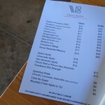Vigna Bottin Cellar Door & Osteria - menu1