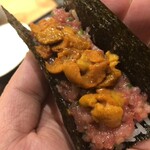 京都 いと - 雲丹の手巻き寿司