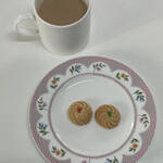 紅茶専門店 ティーポンド - cocoさん特製の絞り出しクッキーと。ミルクティによく合いました。