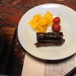 江戸三 - 漬物と蕗の佃煮♪