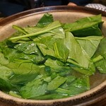 江戸三 - ほうれん草♪灰汁がない