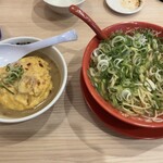 Tenka Ippin - こってり天津飯定食 ¥1200- こってりMAXに変更 +¥270- ねぎ大盛り ¥120- 合計￥1590- (2023/11/10)