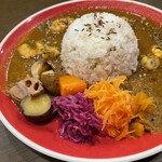 Spice Curry Roche - 蒸し野菜等のアチャール等