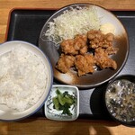 大衆とんかつ かんだ - 鶏から定食ご飯特盛