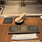 百萬力 - 取り皿とスパイス用すりこぎ