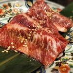 卓上レモンサワー 焼肉ホルモンたけ田 - 和牛たけ田カルビ