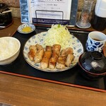 とんかつ 紋吉 - トンテキ定食（ガーリック味）