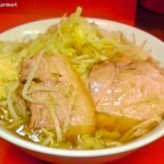 ラーメン二郎 - 小ラーメン 「ニンニクヤサイチョイマシ」(650円) 2013/11