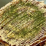 お好み焼き 鉄ちゃん - 焼き上がるまでもイベントな肉玉そばダブル