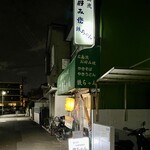 お好み焼き 鉄ちゃん - 17時半の開店時間に合わせて到着　もうすっかり暗いです