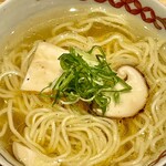 南青山 七鳥目 - 締め1 鶏そばです　秋の深まりを感じる松茸入りです