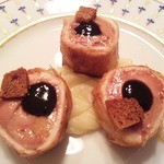 ふくの季 - 22回目ガチョウフォワグラのフィロ包み・マッシュポテト添え