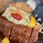 矢田かつ - ロースカキフライMix定食