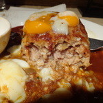 ハンバーグ ウィル - ハンバーグ（プレーン）　断面