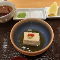 京都祇園 天ぷら圓堂 大丸心斎橋店 - お通しの湯葉