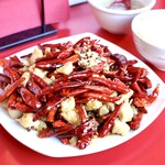 中華飯店 - 辣子鶏(鶏肉唐辛子炒め) 1,000円