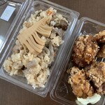 くいすけ - 単品メニュー　たきこみご飯・からあげ