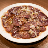 漬けレバー刺し ( 自家製醤油ダレ )