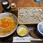 Juuwari Soba To Sake Shinobuan - ミニ丼とお蕎麦のセット