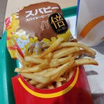 McDonald's - スパイシービーフ倍バーガー、アイスレモンティー、ポテトL 