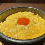 Charcoal grilled Oyako-don (Chicken and egg bowl)