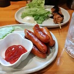 居酒屋ぽち - 激辛ウインナー(¥400)