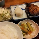 Kadoya Shiyokudou - アジのみりん干し焼き定食（700円） 