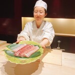 銀座うち山 - 向付け用の間八