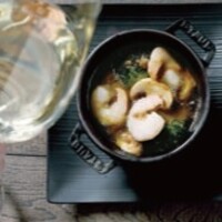 海老とマッシュルームのアヒージョ