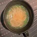 瀬里奈 - しゃぶしゃぶのスープで調理した長崎県産の五島うどんです。