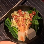 瀬里奈 - しゃぶしゃぶのお野菜です。新潟県産の山えのきなどが用意されています。