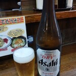 ら～めん一直 - 瓶ビール中600円税込