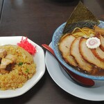 メンドコロ スガ井 - 肉SOBA炒飯（醤油 太麺）¥1380