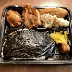 とまとほかほか弁当 - のりから+白身　590円(税込)