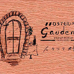 OSTERIA Gaudente - ショップカードです。