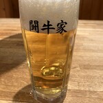 ホルモン道場 闘牛家 - 生ビール