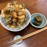 そば遊歩 - 小柱・小海老のかき揚げ天丼