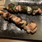 Yakitori Hide - しそ巻き、ねぎま