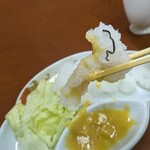 さきた - 小学生以来のクジラの部位　酢味噌を付けて