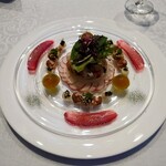 シャトー　ラ・パルム・ドール - ◯オマール海老とさつまいも、じゃがいものコラボレーション　シャインマスカットとコンソメジュレと共に