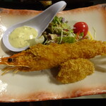 国民宿舎 あいお荘 - 車海老フライ　海老カツ