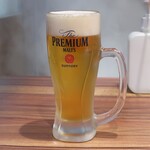 シウマイ堂 正屋 - プレミアムモルツ生ビール