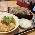 夢庵 - せいろそば＆小カツ丼♪