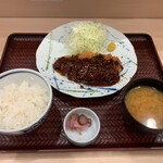 Tsukiji Shokudou Genchan - 熟成厚切りごま味噌かつ定食【2023.11】