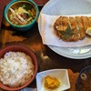 れいん房 - 料理写真:九条ネギ入り味噌カツ定食