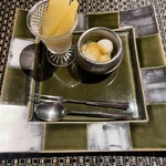 汀邸　遠音近音　Ochi Kochi - 水菓子　レモンコンポート　保命酒ゼリー　お月見団子