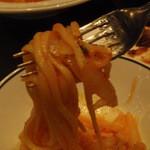 欧風小皿料理 沢村 - 麺がモチモチでした。