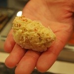 鮨西光 - 毛蟹は手渡しで・・・
