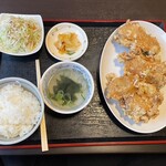 お食事処 ふじ - 唐揚げ定食